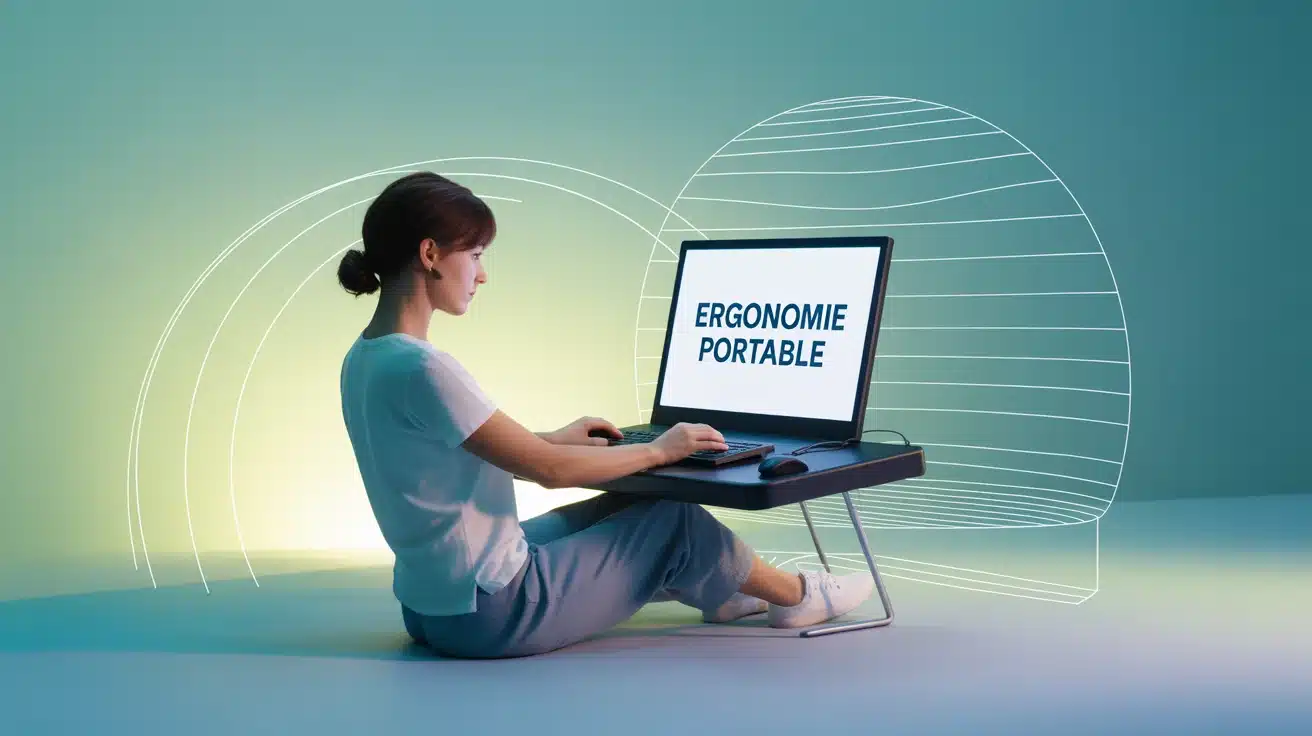 quelle est la position recommandée pour travailler sur un ordinateur portable ? posture ergonomique