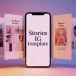 stories ig template smartphone et templates graphiques