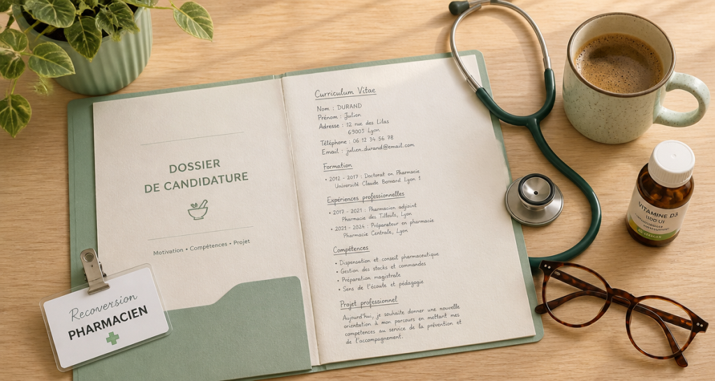 devenir pharmacien a 40 ans dossier et accessoires bureau