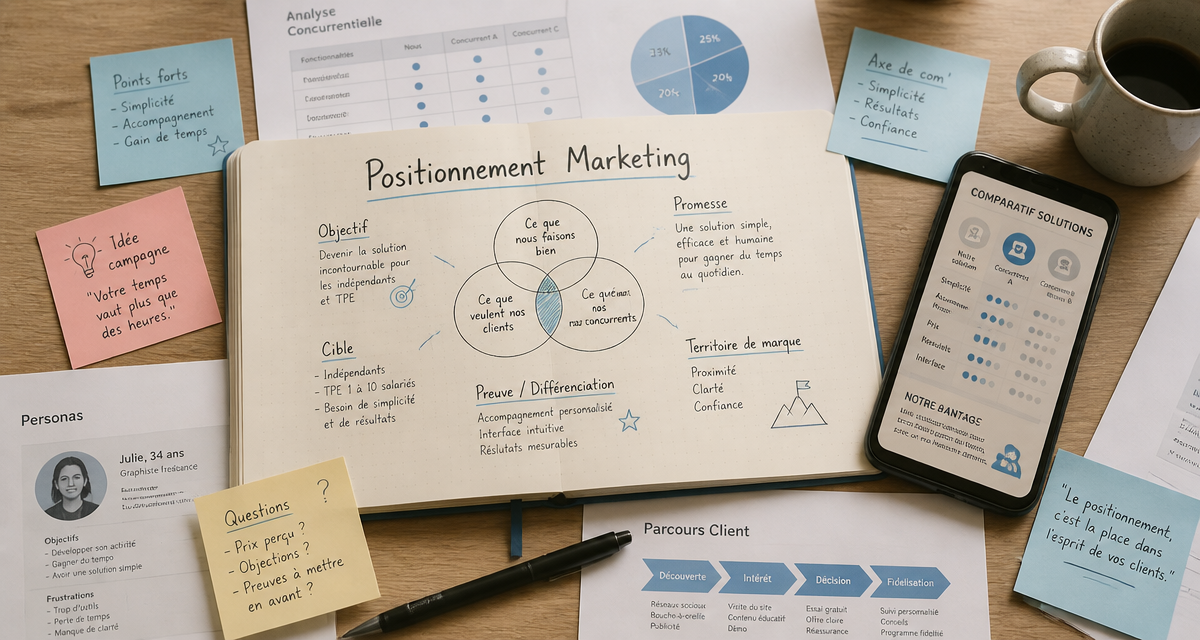 exemple positionnement marketing fiche bureau