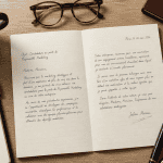 Lettre de motivation pour changement de poste posée sur bureau
