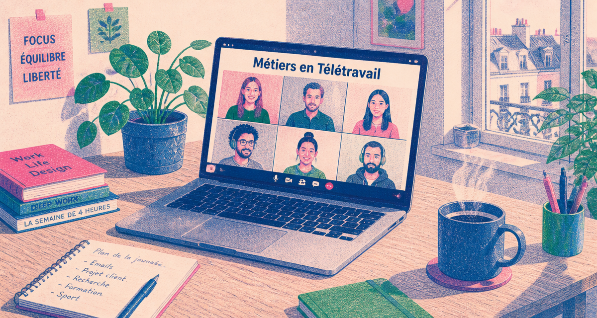bureau à domicile métier en télétravail