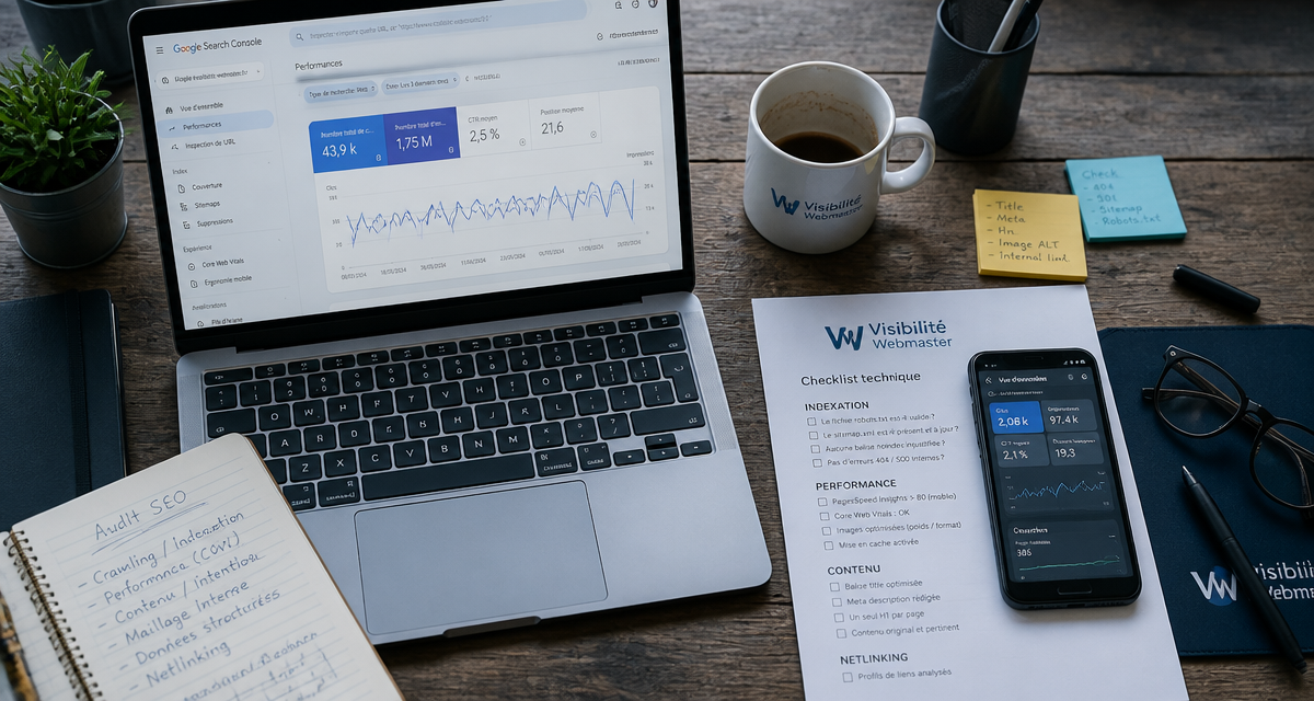 Outils webmaster sur bureau expert