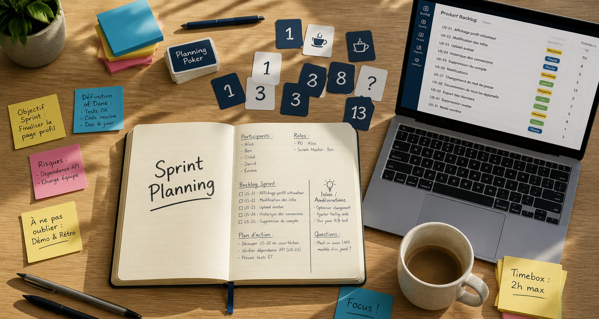 plan sprint bureau organisé méthodologie Scrum