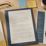reconversion lettre de motivation sur bureau avec CV