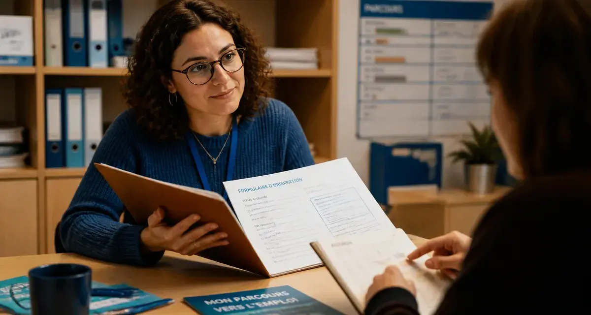 Conseille en insertion : dossier et orientation au bureau