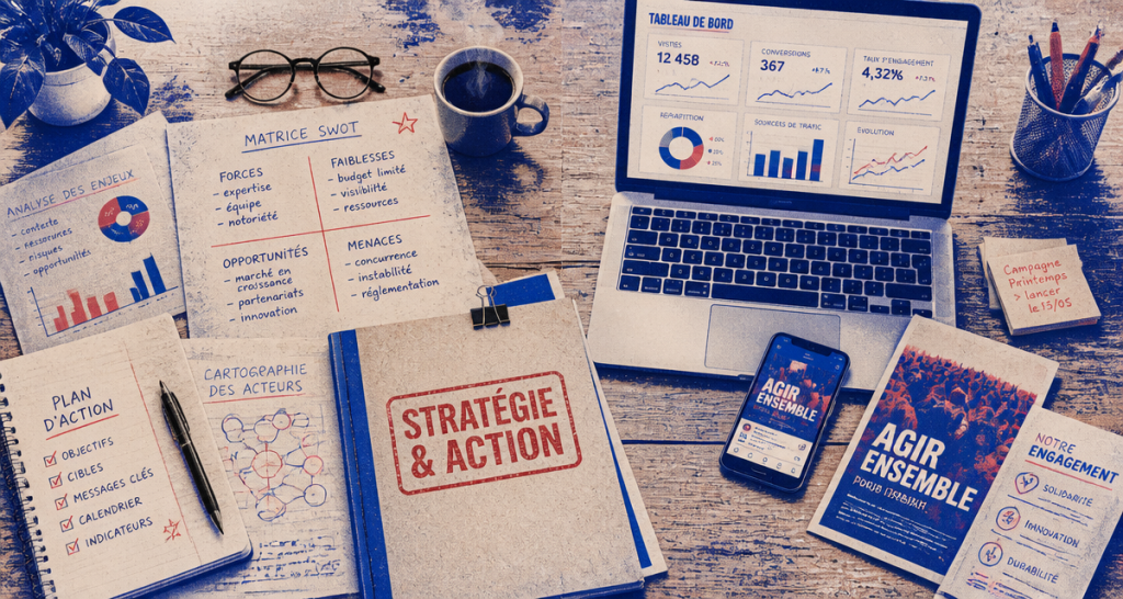 Bureau marketing stratégique opérationnel, documents et outils