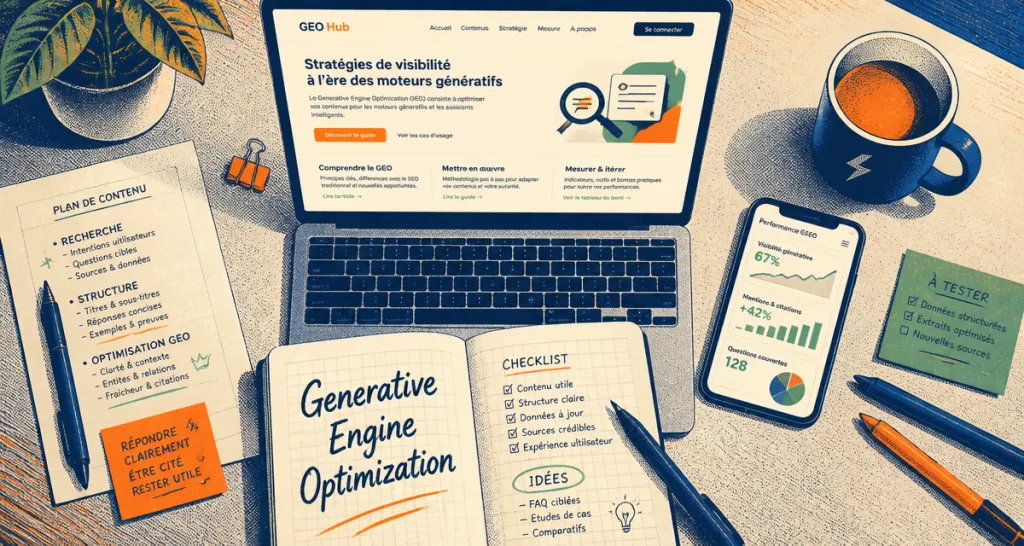 Référencement ChatGPT bureau moderne SEO