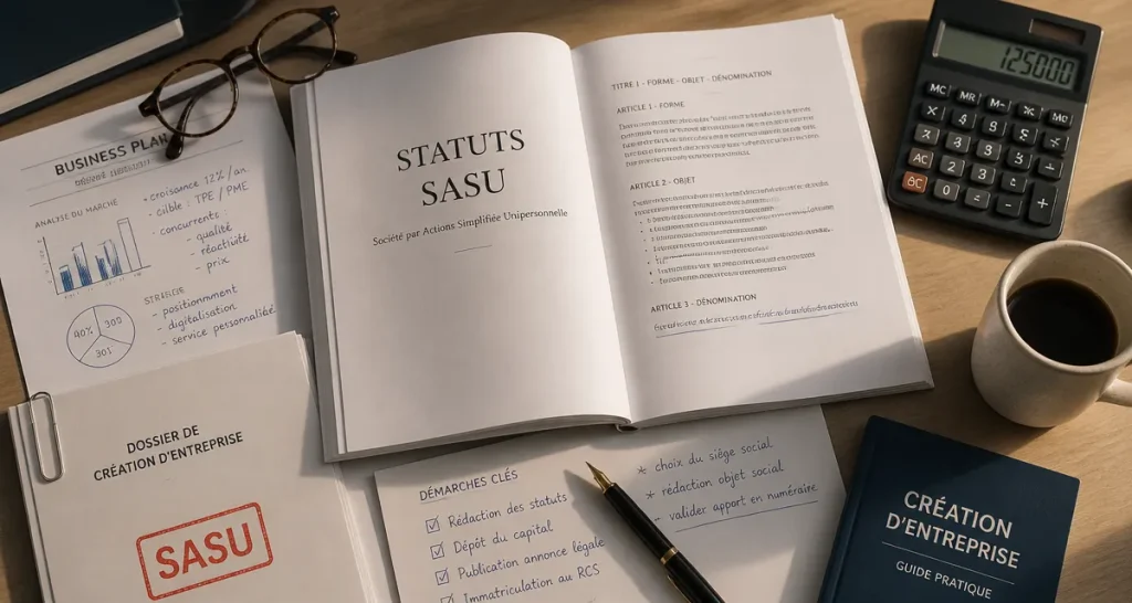 sasu forme juridique documents bureau