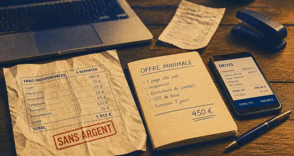 Comment monter son entreprise sans argent : frais cachés 1 €