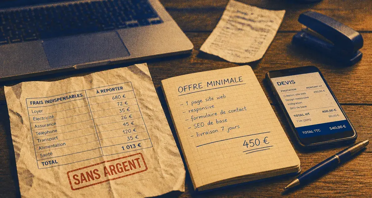 Comment monter son entreprise sans argent : frais cachés 1 €