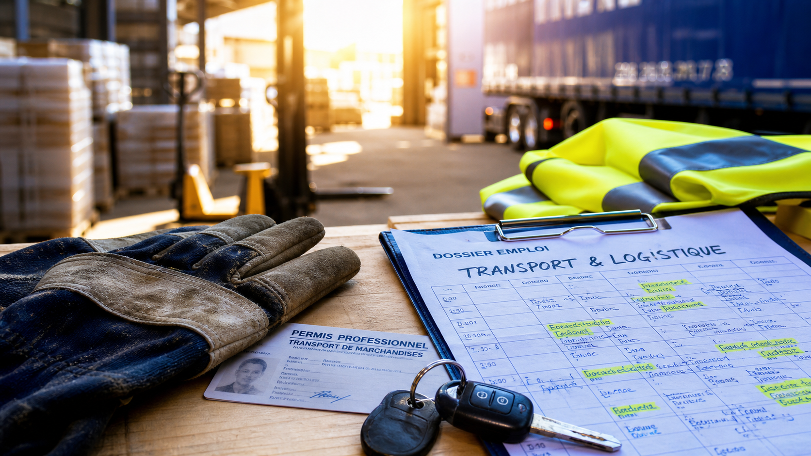 Emploi sans experience bien payé : permis C et FIMO 140 heures, transport et logistique