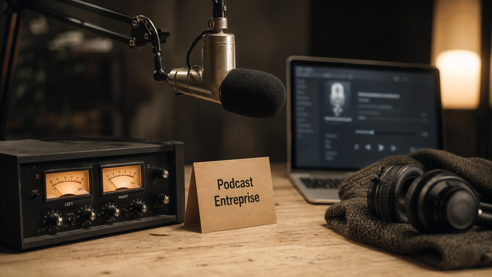 Podcast entreprise : micro studio et console audio