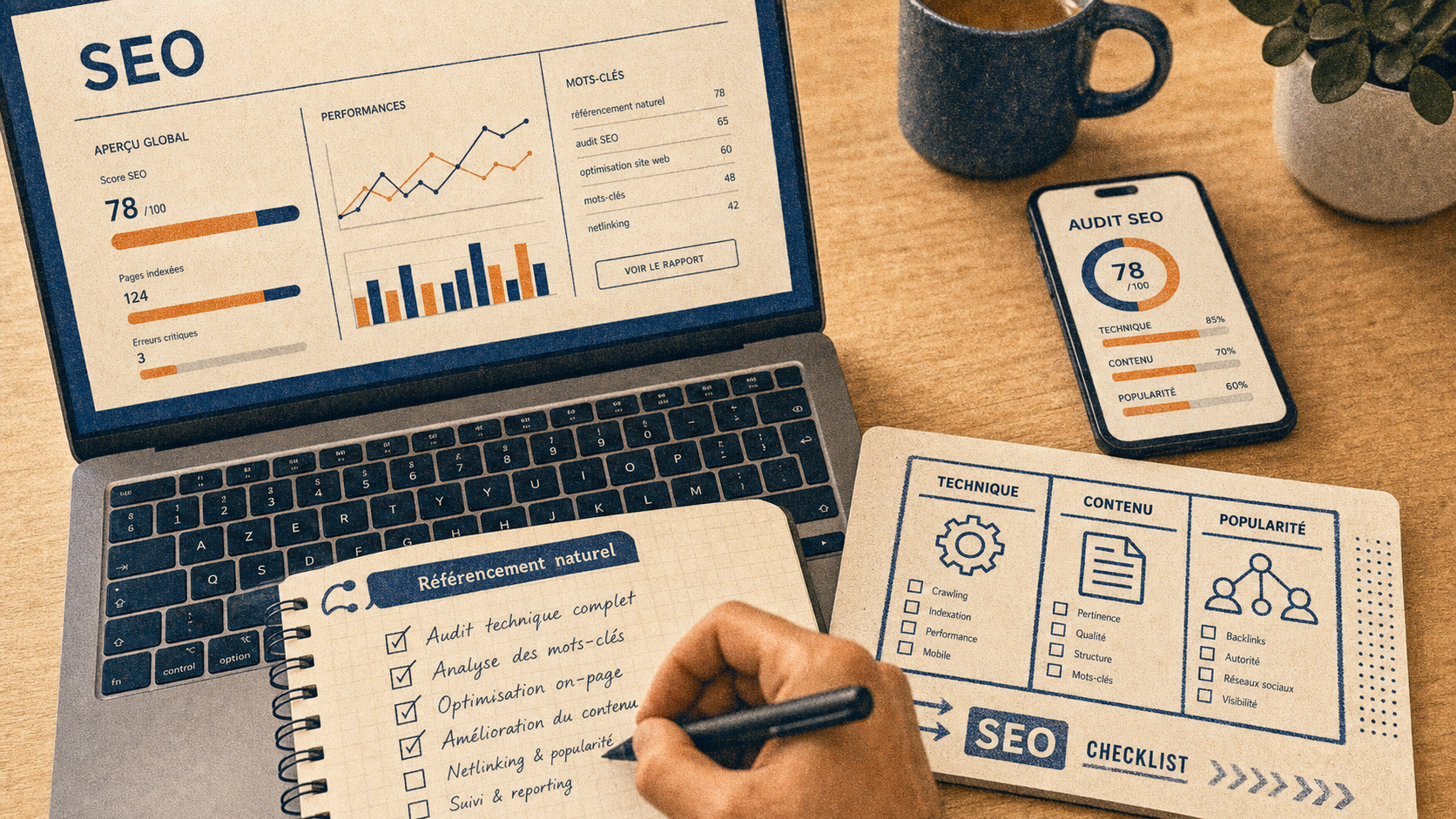 Referencement naturel seo : checklist technique, contenu et popularité