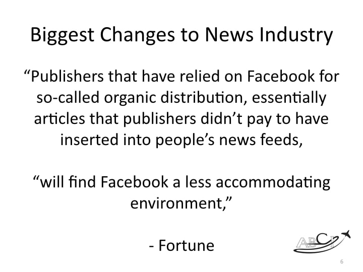 Less Facebook advertising is not a terrible thing,in our opinion.
