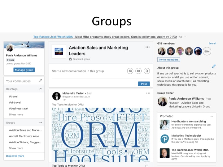 aviation digital marketing strategies - long term strategy - building a Facebook Group!