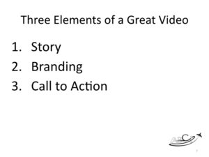 Marketing for Brokers and aviation consultants - three elements of great video
