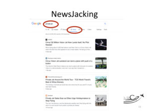 Marketing for Brokers and aviation consultants - newsjacking