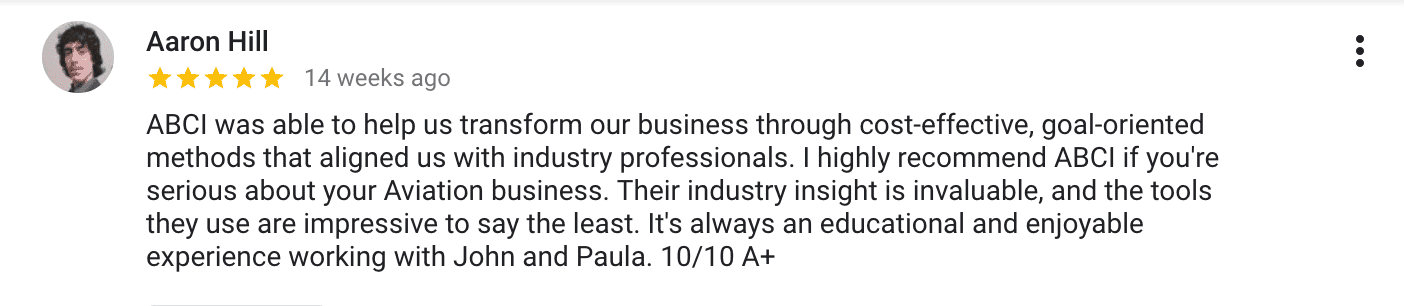 Aviation Marketing by ABCI - Reviews