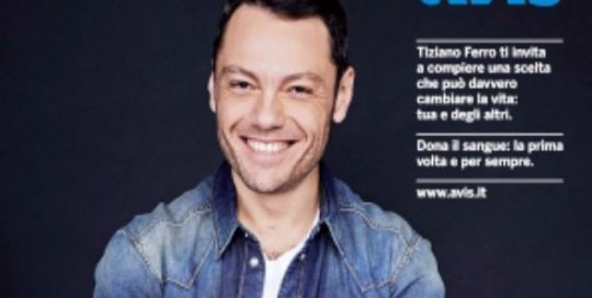 Campagna di Tiziano Ferro per l'AVIS