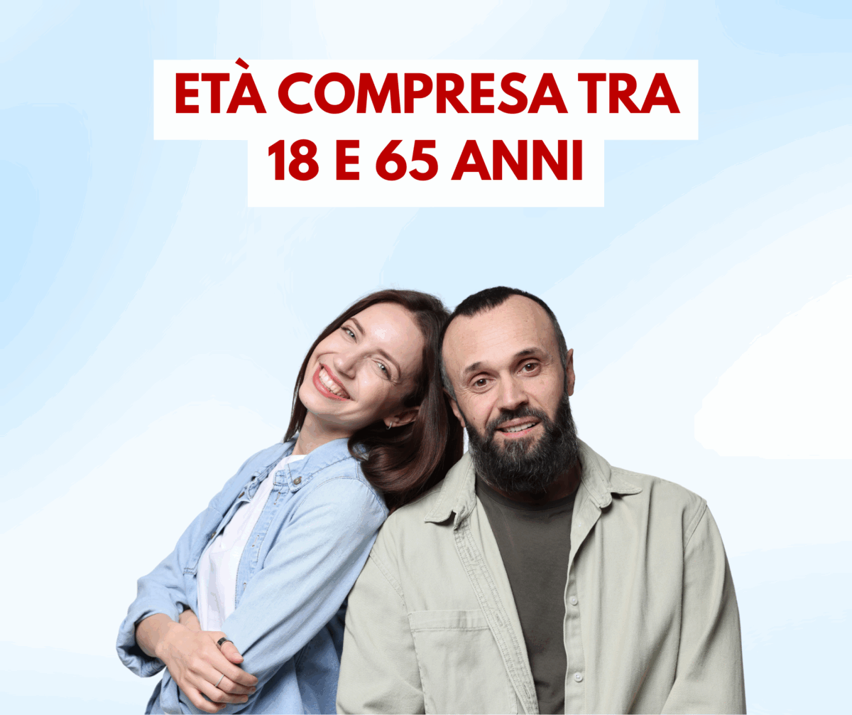 Età compresa tra 18 e 65 anni