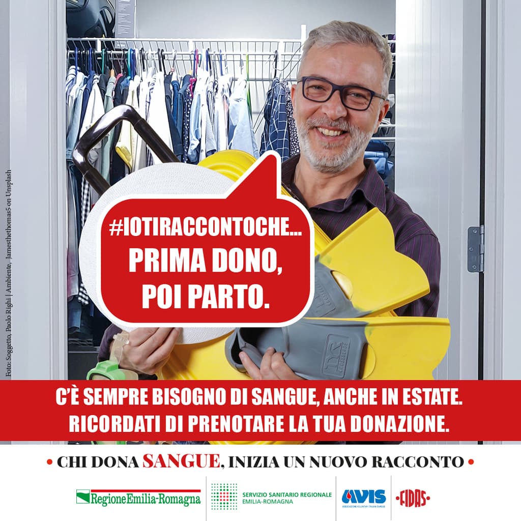 FABIO donatore di sangue campagna estiva 2019
