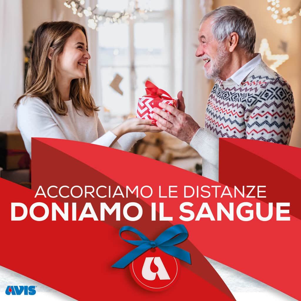 Natale2020 avis Accorciamo le distanze doniamo sangue