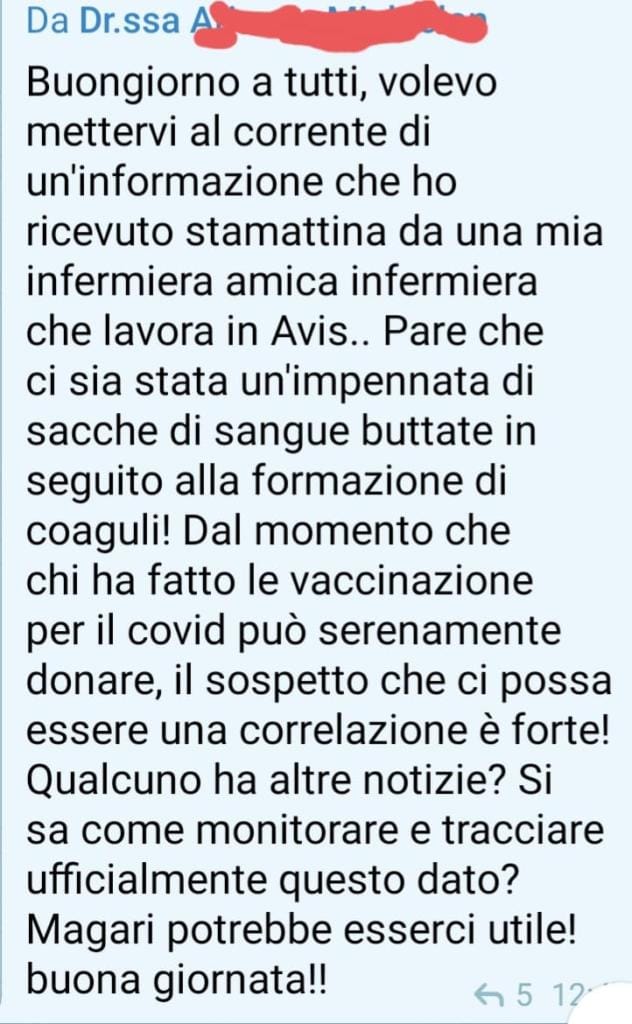 bufale contro avis sangue e plasma