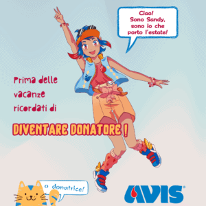 diventa donatrice campagna estiva sandy 2023