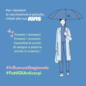 vaccinazione gratuita contro l'influenza stagionale per i donatori di sangue e plasma