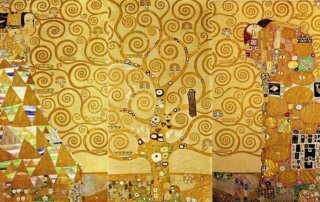 Immagine dell'albero della vita con i rami che si allungano verso entrambe le figure. Metafora del legame invisibile che unisce le perosne