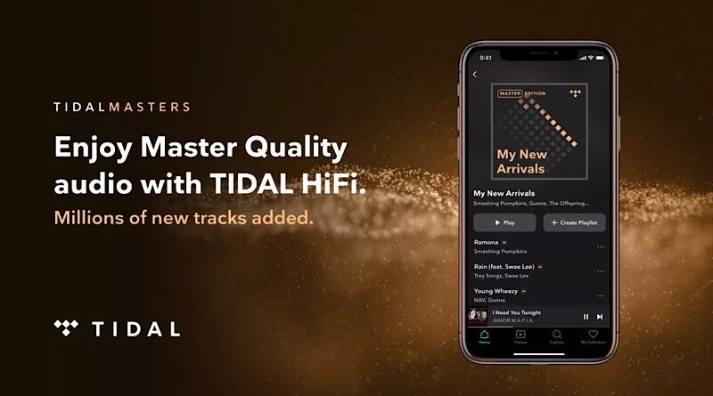 TIDAL add millions TIDAL Master MQA tracks