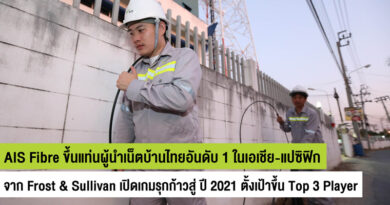 AIS Fibre ranked top Thai home internet in asia pacific