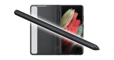 Samsung Galaxy S21 Ultra case leaked tesae support S-Pen