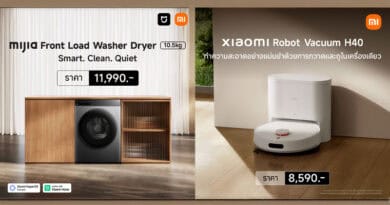 Xiaomi Mijia Front Load Washer Dryer 10.5kg Xiaomi Robot Vacuum H40 now available in Thailand