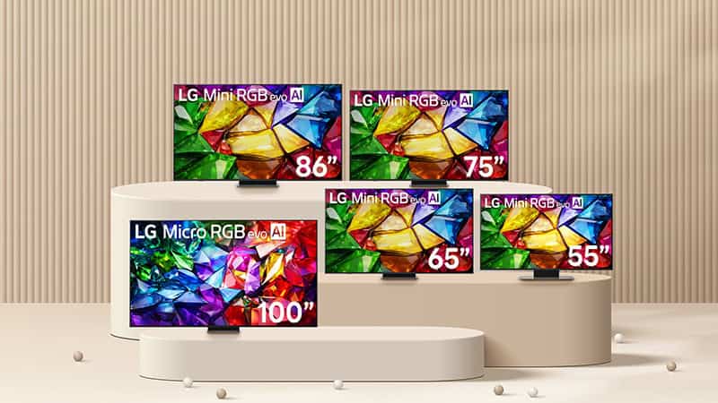 LG introduce new 100 inches Micro RGB evo AI TV in Thailand