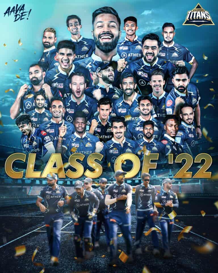 IPL 2022 champions Gujarat Titans