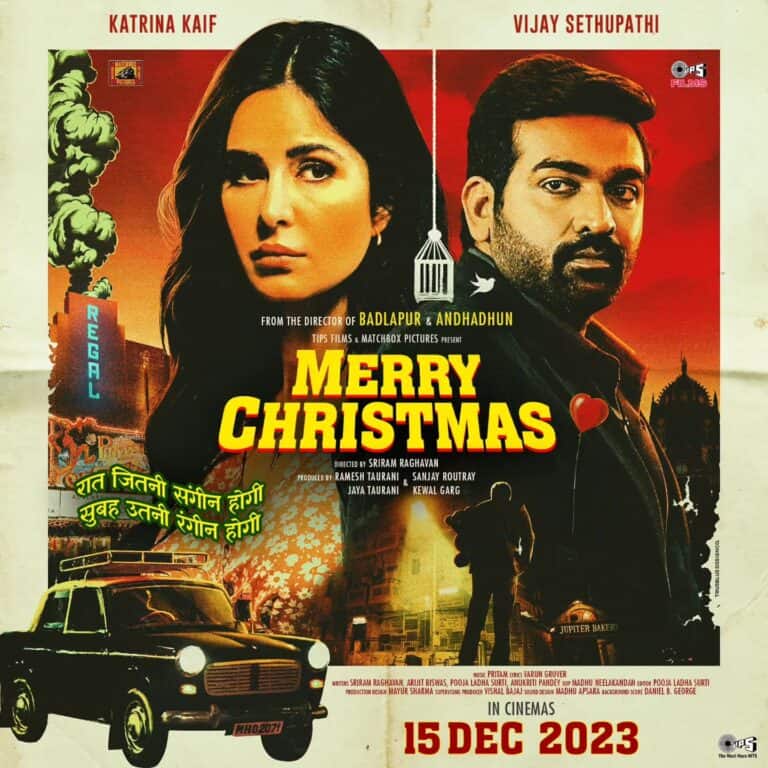 When the gorgeously enigmatic Katrina Kaif and the powerhouse performer Vijay Sethupathi meet, sparks fly, and maybe some blood too! Merry Christmas is set to release on 15th December 2023