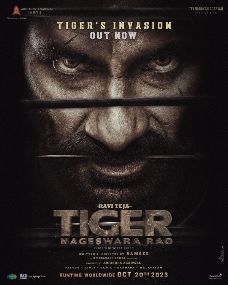 Ravi Teja Shines in the Thrilling Teaser for ‘Tiger Nageswara Rao