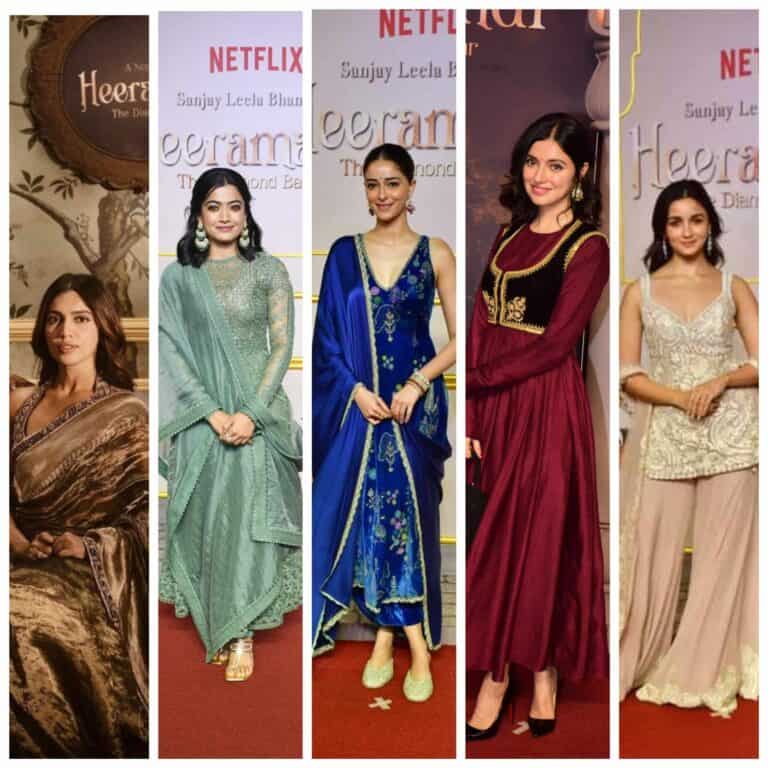 Heeramandi Premiere: A Spectacular Display of Bollywood Fashion