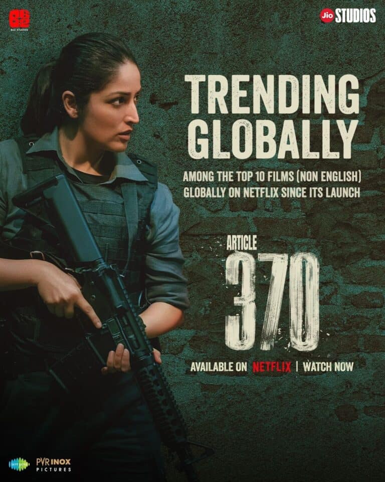 Yami Gautam’s “Article 370” Makes Global Waves with Its Impactful Narrative
