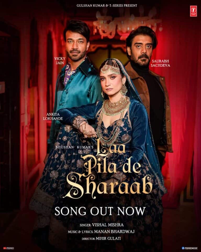 Experience the Enchantment of ‘Laa Pila De Sharaab’ with Ankita Lokhande and Vicky Jain