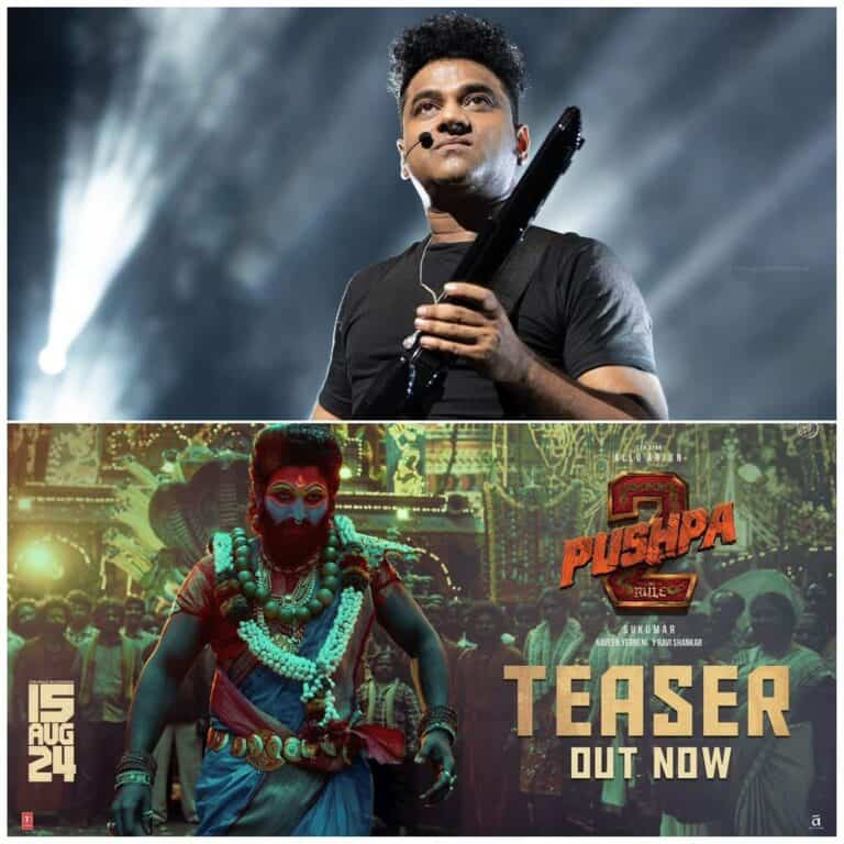 Allu Arjun’s Intense Look and Rockstar DSP’s BGM in Pushpa 2: The Rule Teaser