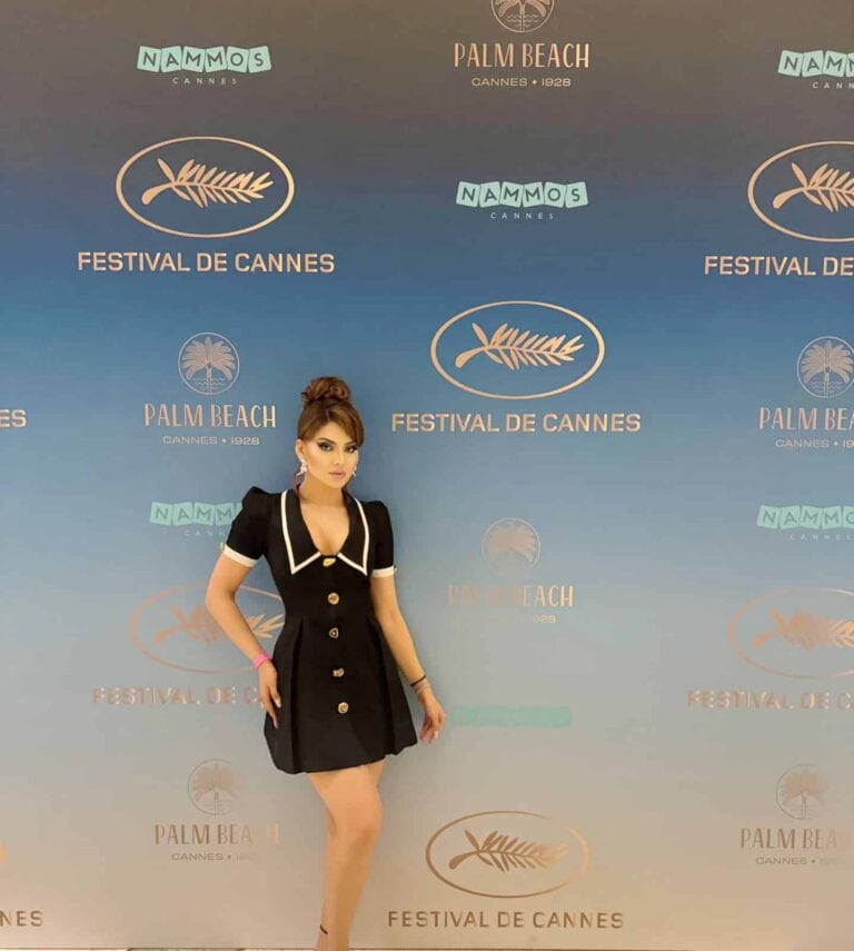 Swag Level 999: Urvashi Rautela Stuns as the ‘Queen of Hotness’ in a 58 Crore Black and White Custom Dress – A Visual Treat!
