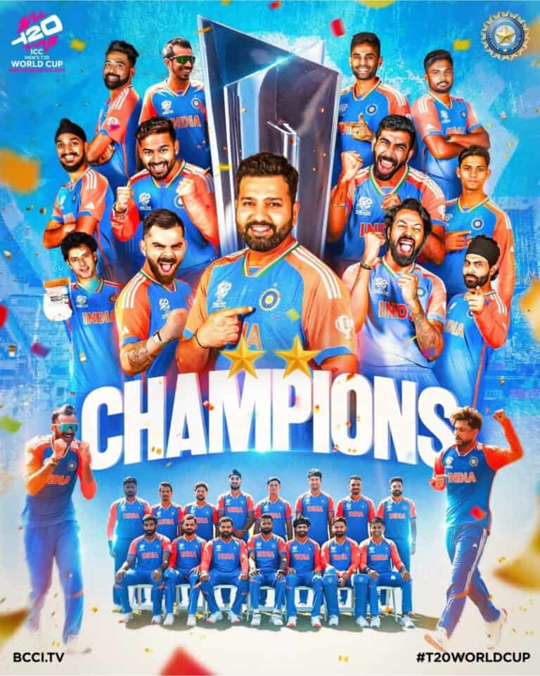 India Triumphs Over South Africa in T20 World Cup 2024 Final