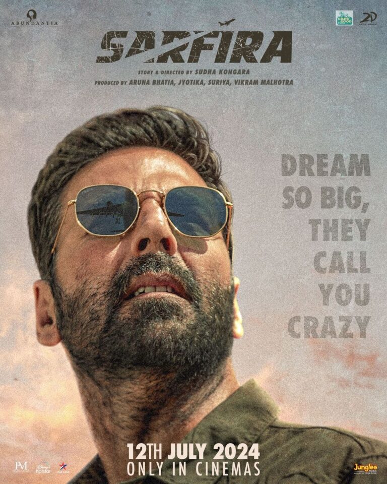 The Excitement Builds: Akshay Kumar’s ‘Sarfira’ Poster Takes the Internet by Storm