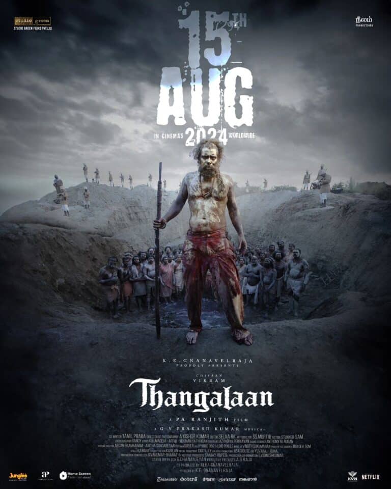 New Poster for ‘Thangalaan’ Featuring Chiyaan Vikram Released