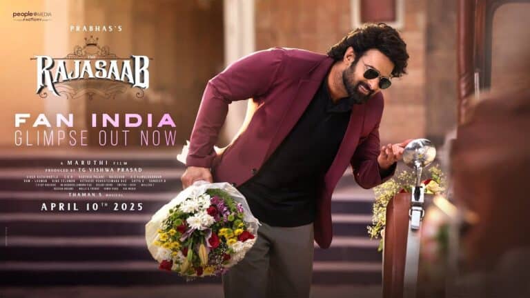 Prabhas Revives His Vintage Charm in First Glimpse of ‘The Raja Saab’; Theatrical Release Set for April 10, 2025