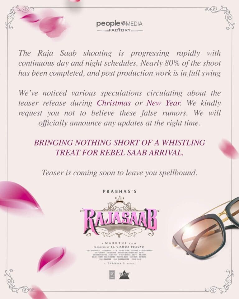 Excitement Grows for The Raja Saab Release.