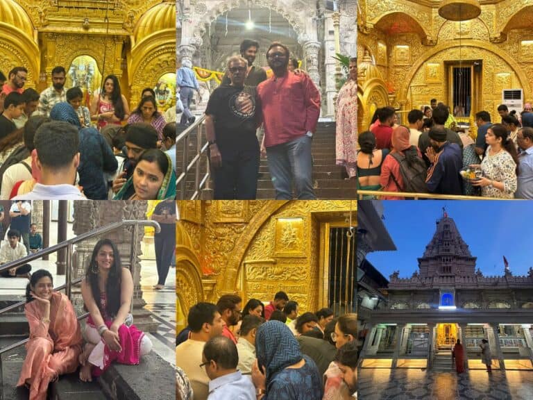 Rahul Kumar Tewary and Ram Bhavan Team Seek Blessings at Babulnath Temple.